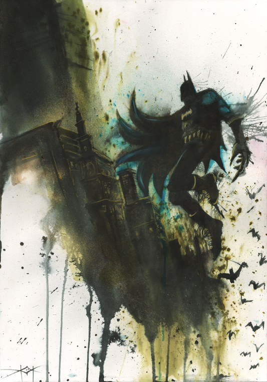 Batmanuary - Leap -02 - Original Art