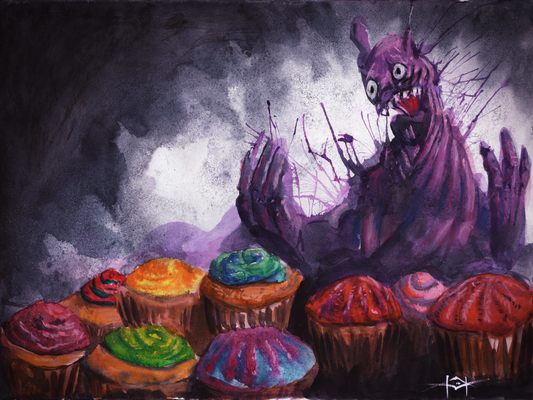 Cupcakes - Original Art - SOLD